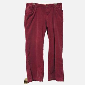 Vintage AXXS Jeans Hot Pink Fine Wale Corduroy Wide Leg Women's Straight Pants